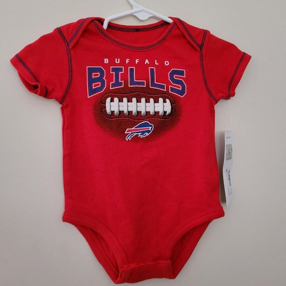 NFL Other - 🦬 Red Buffalo Bills Football Baby Onesie Size 6-9 Months